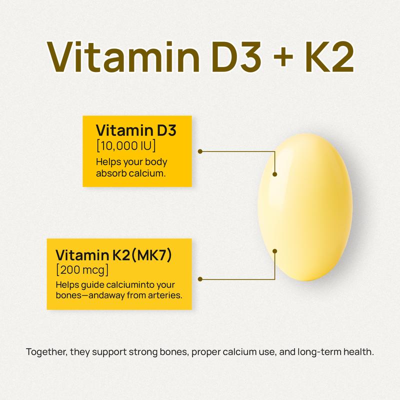 Vitamin D3 + K2 for Blood Pressure Support